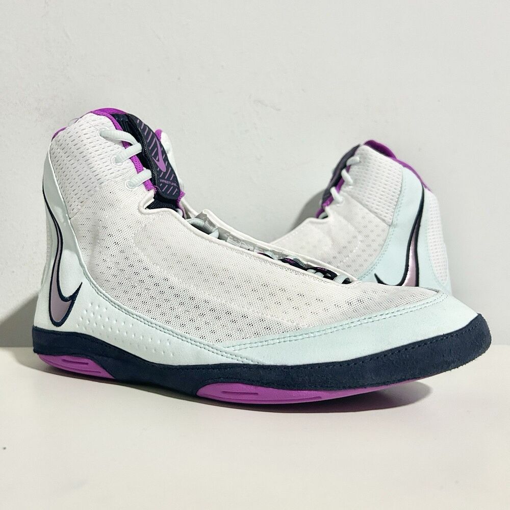 Nike Inflict 4 “White Glacier Blue Violet” Men’s Size 13 Boxing Wrestling Shoes